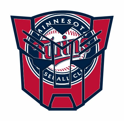 Autobots Minnesota Twins logo vinyl decal